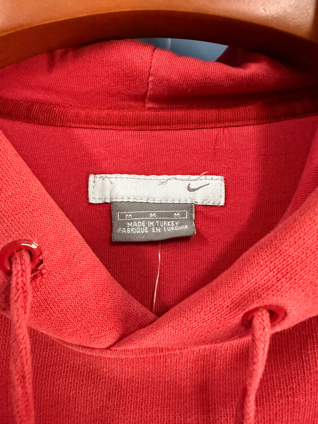 Red Nike Silver Tag Hoodie M