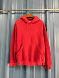 Red Nike Silver Tag Hoodie M