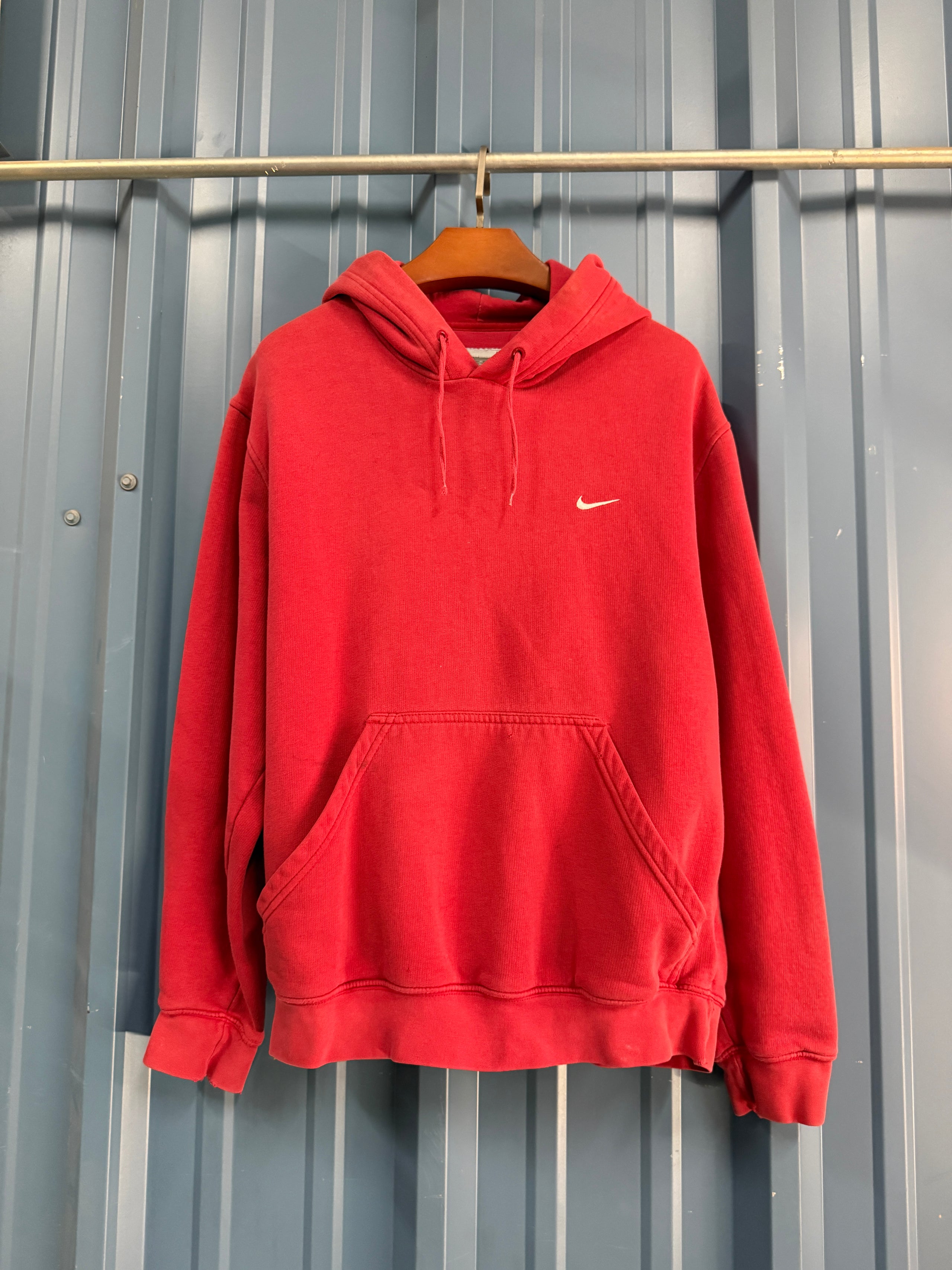 Red Nike Silver Tag Hoodie M