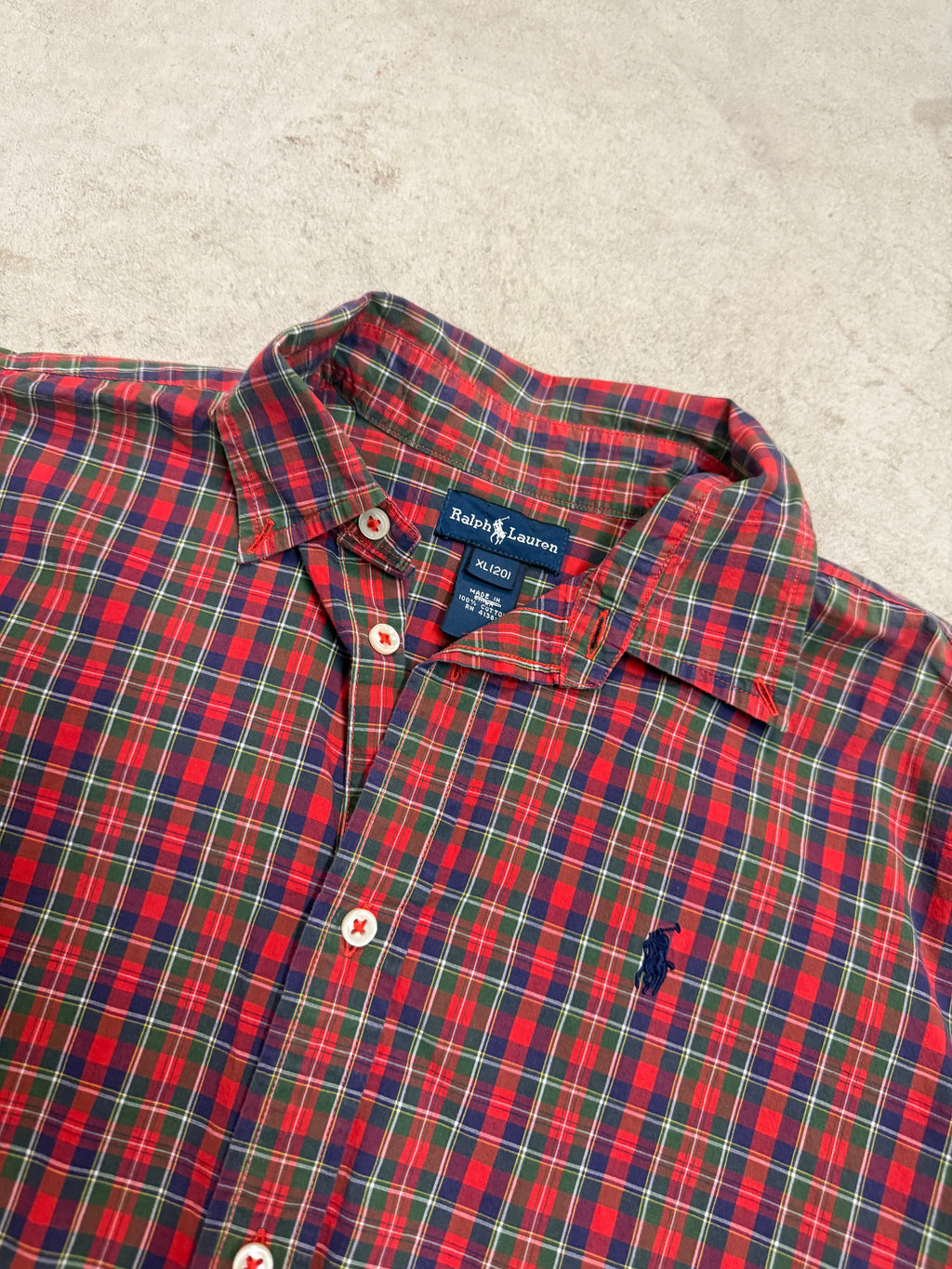Ralph Lauren Plaid Collared (XL20)